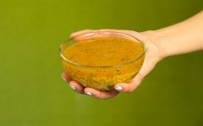 Porcja zupy pomidorowej z makaronem - bezglutenowej niskobiałkowej