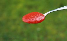Łyżka przecieru pomidorowego