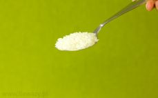 Łyżka białego ryżu