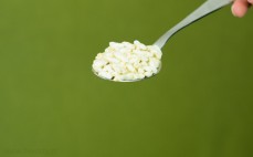 Łyżka ekspandowanego ryżu brązowego