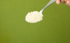 Łyżka ryżu parboiled bez gotowania po przyrządzeniu