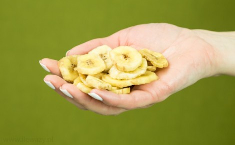 Chipsy bananowe słodzone