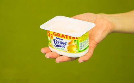 Deser jogurtowy z gruszkami
